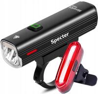 Велосипедный фонарь комплект освещения Spectre MAVERICK1000LM = задний 120LM