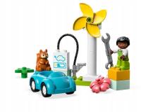 klocki LEGO DUPLO 10985 Turbina wiatrowa i samochód elektryczny