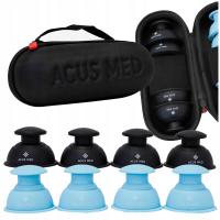 Bańki chińskie silikonowe Acus Med Cupp Press – zestaw 8 szt.