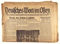 Deutsches Wort im Osten: Ein Krakauer und Warschauer Zeitung