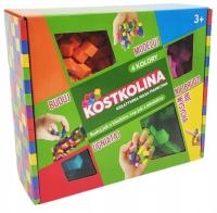 КУБИКОЛИН масса пласт, зеленый, 4 кол, 3, карт.