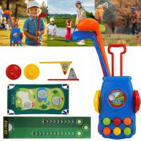 19W1 ZESTAW DO GRY W MINI GOLFA DLA DZIECI PEŁNE WYPOSAŻENIE PIŁKI STOJAK