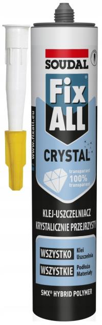 Soudal Fix all Crystal бесцветный 290ml универсальный клей-герметик