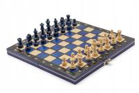 Магнитные синие шахматы / туристические шахматы / деревянные шахматы / производитель