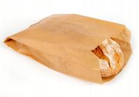 Бумажные мешки для завтрака коричневый серый складчатый 15x6x28 100шт