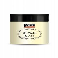 Pentart Brokatowy lakier 150ml perłowy biały