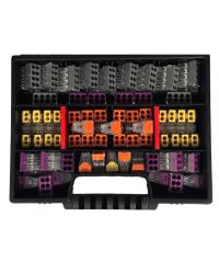 Szybkozłączka na drut 0,75-4mm2 2-8 wtyków zestaw komplet skrzynka 90szt.