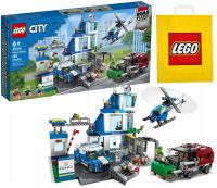 Zestaw Prezent Klocki LEGO CITY 60316 POLICJA Komisariat Posterunek + Torba