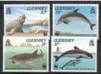 WWF Guernsey 1990 Mi 497-500 Czyste **
