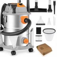 ODKURZACZ PRZEMYSŁOWY ZEEGMA 3600W 25L DMUCHAWA, POPIÓŁ, BUDOWLANY