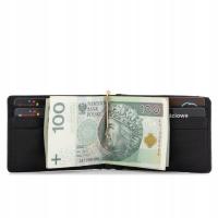 Черный мужской кошелек с зажимом для банкнот Belveder