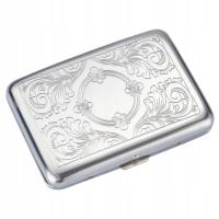 МЕТАЛЛИЧЕСКИЙ ПОРТСИГАР С ТИСНЕНИЕМ ДЛЯ 14 СИГАРЕТ