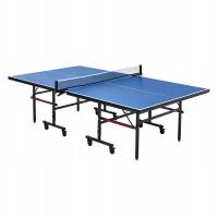 Stół do tenisa stołowego składany mocny ping pong 18 mm zestaw piłka siatka