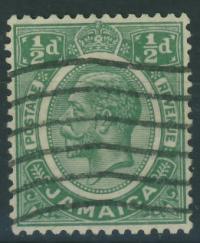 Jamaica 1/2 d. - King George V