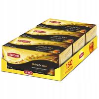 Zestaw Lipton herbata czarna aromatyzowana GOLD 3x50 torebek 225g