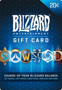 Код Blizzard 20 EUR Battle.net подарочная карта