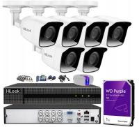 Комплект видеонаблюдения 6 камер HILOOK 5Mpx на открытом воздухе для витой пары UTP