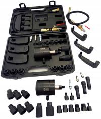 Ściągacz do wtryskiwaczy pneumatyczny AMD TOOLS 27 części z adapterami