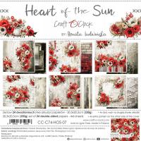 Zestaw papierów do scrapbooking Craft o'Clock Heart of the Sun 6ark 20x20cm
