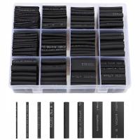 Термоусадочная трубка 625шт набор труб коннекторы термоусадочный шланг комплект