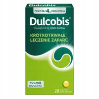 Dulcobis 5 mg zaparcia wypróżnianie 20 tabletek dojelitowych