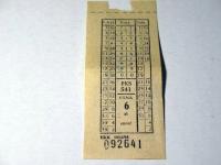 PKS Świnoujście 1968 rok - PRL - bilet 116