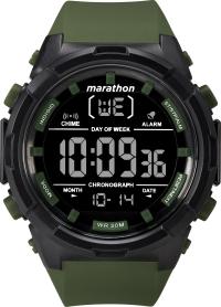 Часы TIMEX MARATHON Мужские спортивные с подсветкой дата секундомер будильник