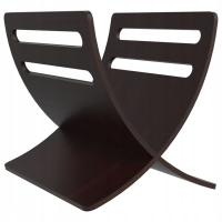 Drewniany Stojak na Gazety, Brązowy, Topolowy, 45,5x30x22,5 cm