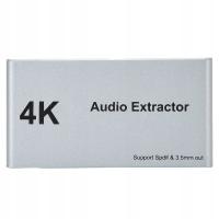 HDMI Audio Extractor Dystrybutor 2 w 1 out 4k