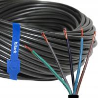 Przewód kabel H05VV-F OWY 5x2,5mm wzmocniony siłowy czarny linka cl5 25m