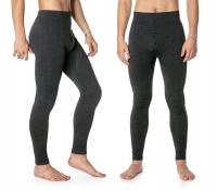 Grube Ciepłe Kalesony Męskie Spodnie Getry Ocieplane na Zimę M918-02 XL/XXL