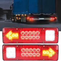 Комплект 2 шт. светодиодные задние фонари для прицепов эвакуаторов 12V