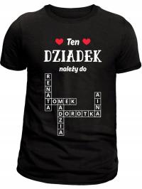 Prezent dla Dziadka Koszulka Personalizacja dzień Dziadka upominek R-XS