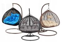 Подвесное кресло, двухместный кокон, Садовая корзина, качели DE lux MAXI