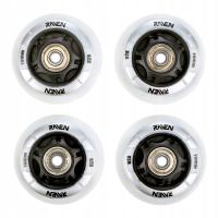 4x Świecące kółka LED do rolek RAVEN Helixi Black/Grey 72mm PU Abec-7