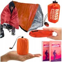 ŚPIWÓR TERMICZNY XXL GÓRSKI WODOODPORNY NRC MĘSKI MRÓZ 210x90 RATUNKOWY