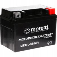 AKUMULATOR AGM Moretti MTX4L-BS/YTX4L-BS skuter