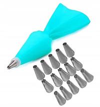 DEKORATOR RĘKAW CUKIERNICZY 15 KOŃCÓWEK BLISTER