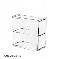 Gablotka 20x20x10 z plexi 3mm, Regał na ekspozycję szafka do apteki