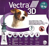 VECTRA 3D 4-10 кг для блох клещи собака 3 пипетки
