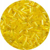 KORALIKI SZKLANE RURKI SEEDS żółte 20gram SUTASZ