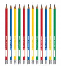 12x треугольный карандаш для обучения письму Colorino