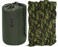 Koc polarowy moro z pokrowcem i ściągaczem MFH Fleece Blanket - M95 CZ Camo