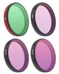 Zestaw 4X Filtry do DJI Osmo Action 3, 4, 5 PRO - CPL / ND8 / ND16 / ND32