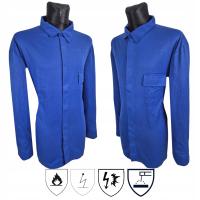 KOSZULA SPAWALNICZA TRUDNOPALNA Z ATESTAMI NIEPALNOŚCI UŻYWANA r. L