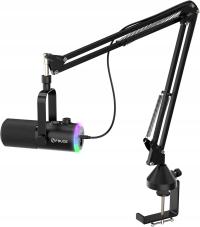 Mikrofon dynamiczny studyjny FDUCE D30 USB/XLR LED RGB Śpiewanie Streaming