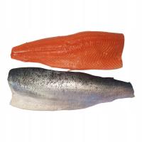 ŁOSOŚ ATLANTYCKI ŚWIEŻY - FILET - SUPER - 1KG TRYM-D