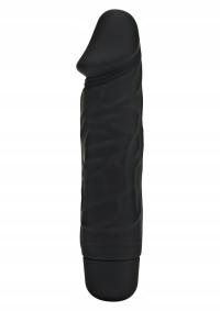 Czarny Naturalny Wibrator Penis - Silicone Classic