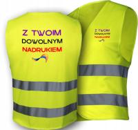 Светоотражающий жилет с надписью логотип реклама безопасности и безопасности