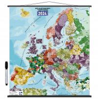 Mapa Europy Kodowa 1:3100000 140x120 Ścienna 2024